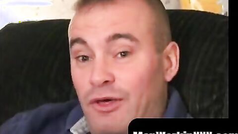 MenWorkinXXX.com - Beefed up homosexual enjoys solo jack off and sprays big load