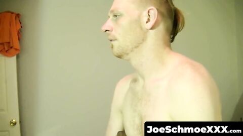 JoeSchmoeXXX.com - White Nimrod gets his big dick sucked by black dude