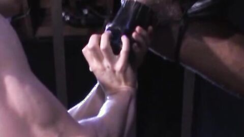 Soon, they are there to help out, and the two of them ride their toys, coaxing each o