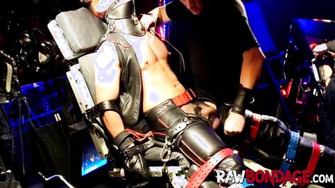 Dominant master enjoys jocky nipple and cockplaying