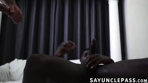 Top Pierce Hartman welcomes two big dicks inside his tiny ass