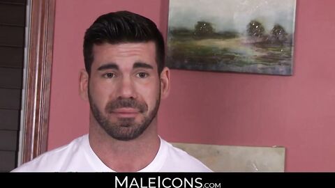 MaleIcons.com - Billy's slick massage leading to a passionate sexual release