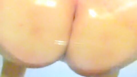 Rubbing My Big Fat Oily Ass on a Glass Table