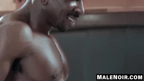 MaleNoir.com - Luca Miklos' ass and throat choked by my massive BBC