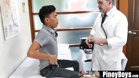 PinoyBoys.com - Horny doctor investigating cute Asian patients fuckholes deeply