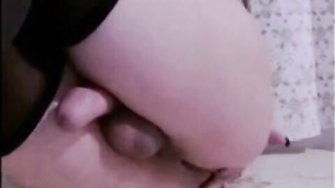 Crossdresser Cums Hands-Free on Webcam