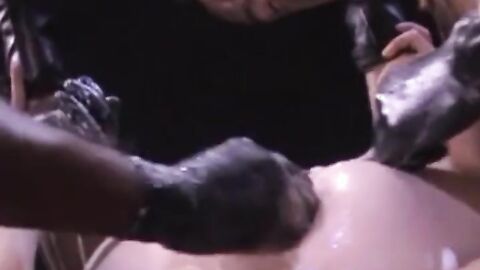 Marc and Lee turn their attention to Billy's ass, and they punch his amazing pink hol