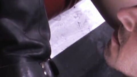 Michael Jones works over another newcomer, Billy Ryder whose beautifully smooth, hung