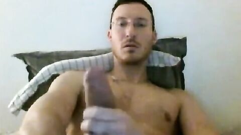 Big Veiny Uncut Cock Cums - Frenchy Shooter Amateur Webcam Solo