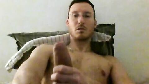 Big Veiny Uncut Cock Cums - Frenchy Shooter Amateur Webcam Solo