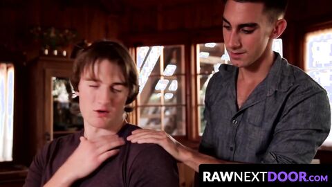 RawNextDoor.com - Young homo Nate Stone anally pounded with raw dick by Alex Grand