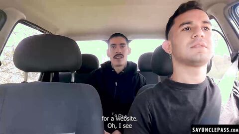 Isra Hell bottoms for his horny driver Kevin Alexander on the road