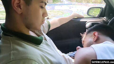 Leo Giok fucks his passenger Talex Madriz for sniffing his undies