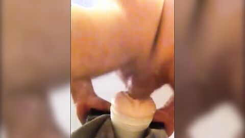 Fleshlight Fun: Man Plays with Sex Toy on Webcam