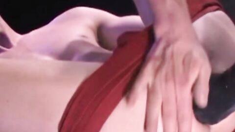 Michael Johns works over another newcomer, Billy Ryder whose beautifully smooth, hung