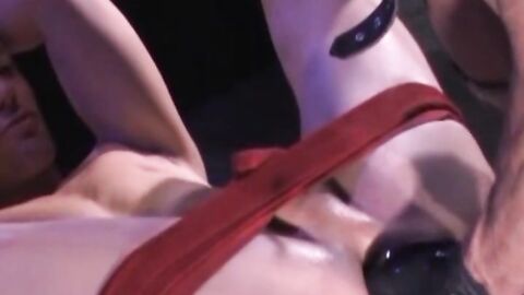 Michael Johns works over another newcomer, Billy Ryder whose beautifully smooth, hung