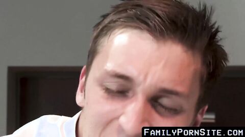 FamilyPornSite.com - Taboo gay sex with two men and young daddy's raw fuck