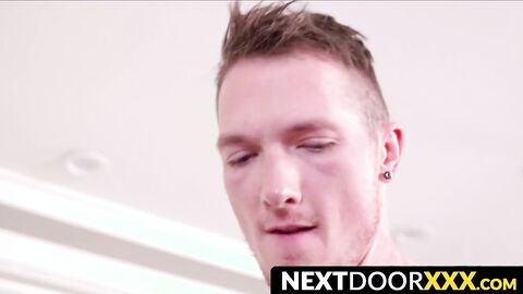 NextDoorXXX.com - Interracial bareback sex with Jackson Cooper and David Rose in a pa