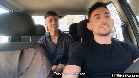 Ayun XXX gives his hot driver Matt Vi a deep and hard cock ride