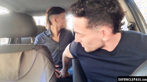 Ayun XXX gives his hot driver Matt Vi a deep and hard cock ride