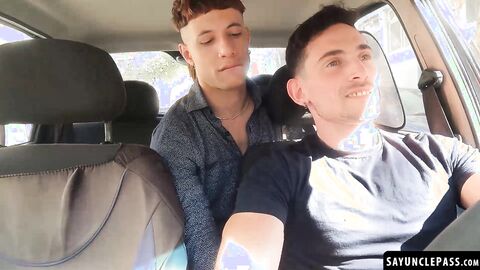 Ayun XXX gives his hot driver Matt Vi a deep and hard cock ride