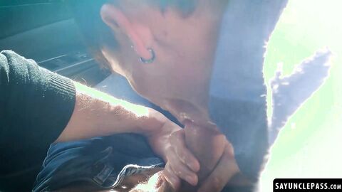 Driver Victorino Stone fucks Lorenzo August while waiting for the tow