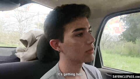 Tony Elliot let his hot driver Uriel Simon fuck him hard in the car