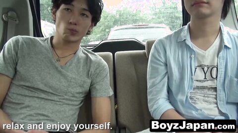 BoyzJapan.com - Manabu strokes and tastes hairy cock of Kai before they both cum