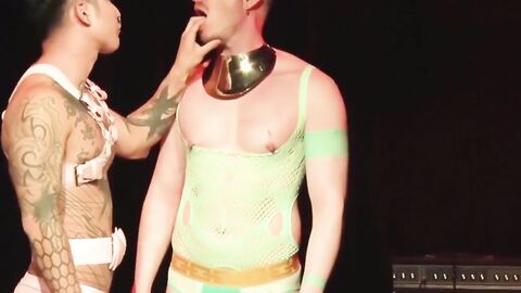 KawasakiYoshi.com - Yoshi Kawasaki and Axel Abysse in a deviant live sex show fisting