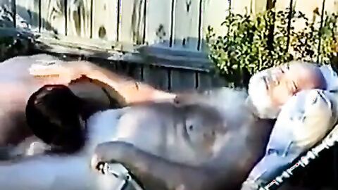 Young Man Sucks Off a Hairy Grandpa