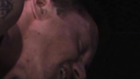 Quixote slips on a couple of black latex gloves, shines them up with creamy lube, and