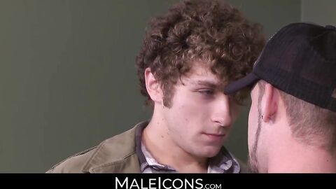 MaleIcons.com - Twink's initiation first time anal with a hot hung jock