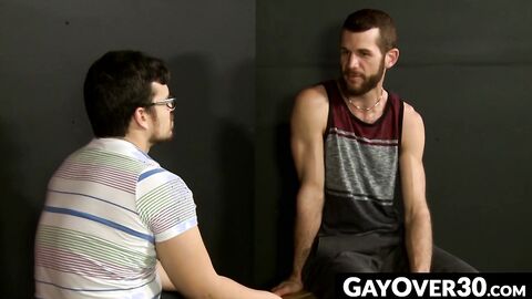 GayOver30.com - Landon Kovak and Jason Barr's raw spanking and anal play