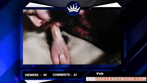 SayUncleNetwork.com - Tattooed daddy catches stepson watching porn and drills his tig