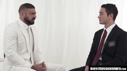 BoyMissionary.com - Young Mormon student dominates and fucks his daddy