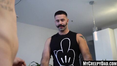MyCreepyDad.com - Horny twink's raw anal ride on stepdad's cock after a teasing blowj