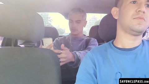 Edipo Rey got into the wrong ride and got fucked Leo Blue fat dick