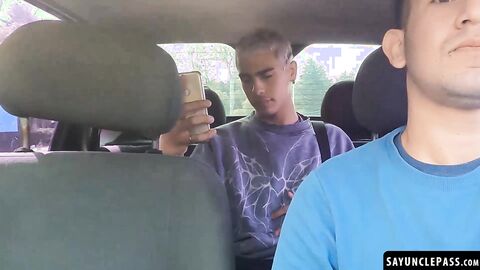 Edipo Rey got into the wrong ride and got fucked Leo Blue fat dick