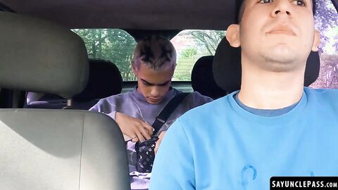 Edipo Rey got into the wrong ride and got fucked Leo Blue fat dick