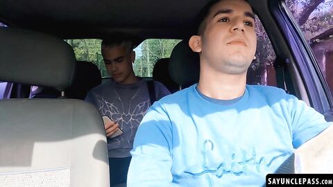 Edipo Rey got into the wrong ride and got fucked Leo Blue fat dick