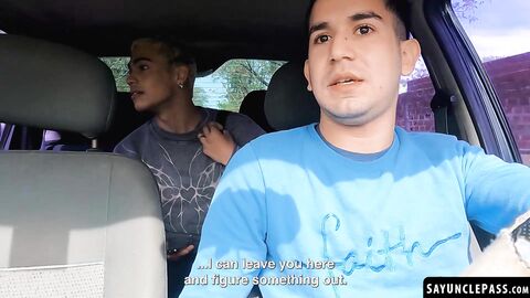 Edipo Rey got into the wrong ride and got fucked Leo Blue fat dick