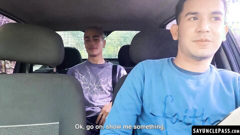 Edipo Rey got into the wrong ride and got fucked Leo Blue fat dick