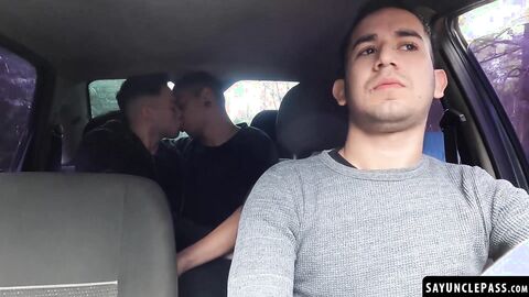 Dimitri Star and Luca Libra got into a hot threeway fuck with Leo Blue