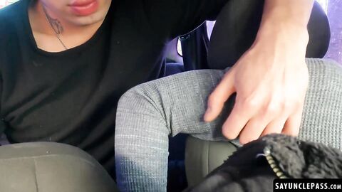 Dimitri Star and Luca Libra got into a hot threeway fuck with Leo Blue