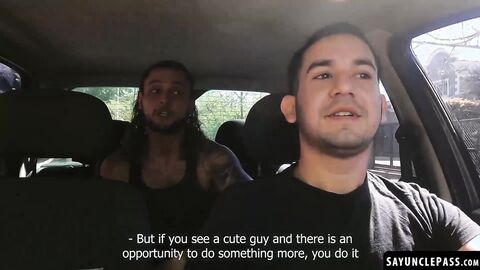 Leo Blue fucks his passenger Alexander Garcia before partying