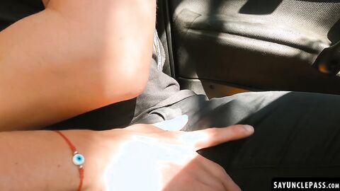 Leo Blue fucks his passenger Alexander Garcia before partying