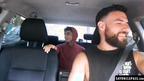 Horny Rodrigo El Santo fucks his very familiar passenger Sebas Gold