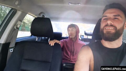 Horny Rodrigo El Santo fucks his very familiar passenger Sebas Gold