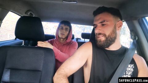 Horny Rodrigo El Santo fucks his very familiar passenger Sebas Gold