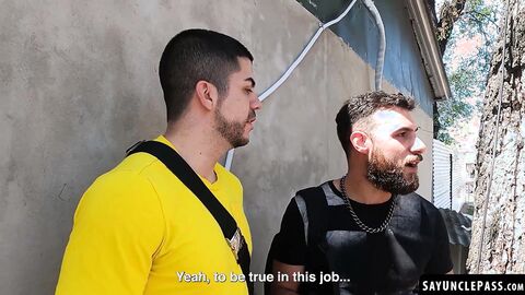 Rodrigo El Santo and Fer Froma bang each other while waiting